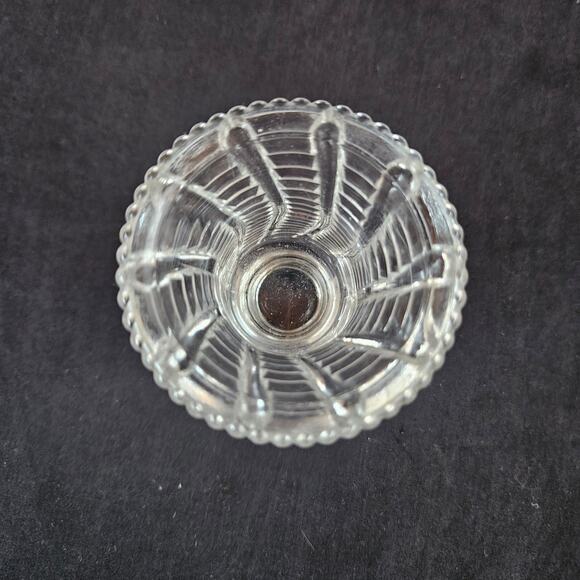 Glass Bud Vase with Silver Base 3.5" Home Decor Accent - Picture 2 of 5